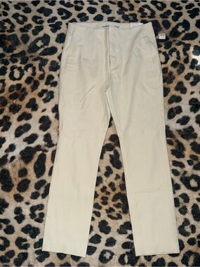 Old Navy High Rise Skinny Ankle Chinos in Light Tan